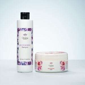 КОМПЛЕКТ ЗА ВЪЗСТАНОВЯВАНЕ НА УВРЕДЕНА И ТРЕТИРАНА КОСА - шампоан и маска с протеини и кератин