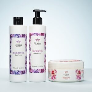 КОМПЛЕКТ ЗА ВЪЗСТАНОВЯВАНЕ И ХИДРАТИРАНЕ НА УВРЕДЕНА И ТРЕТИРАНА КОСА