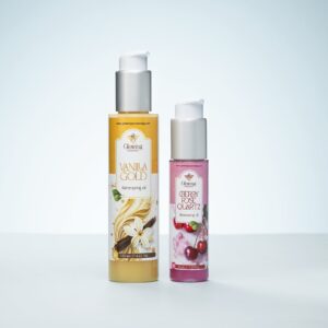 Комплект ОЛИО ЗА ЛИЦЕ И ТЯЛО VANILLA GOLD 125 мл. & CHERRY ROSE QUART 50 мл.